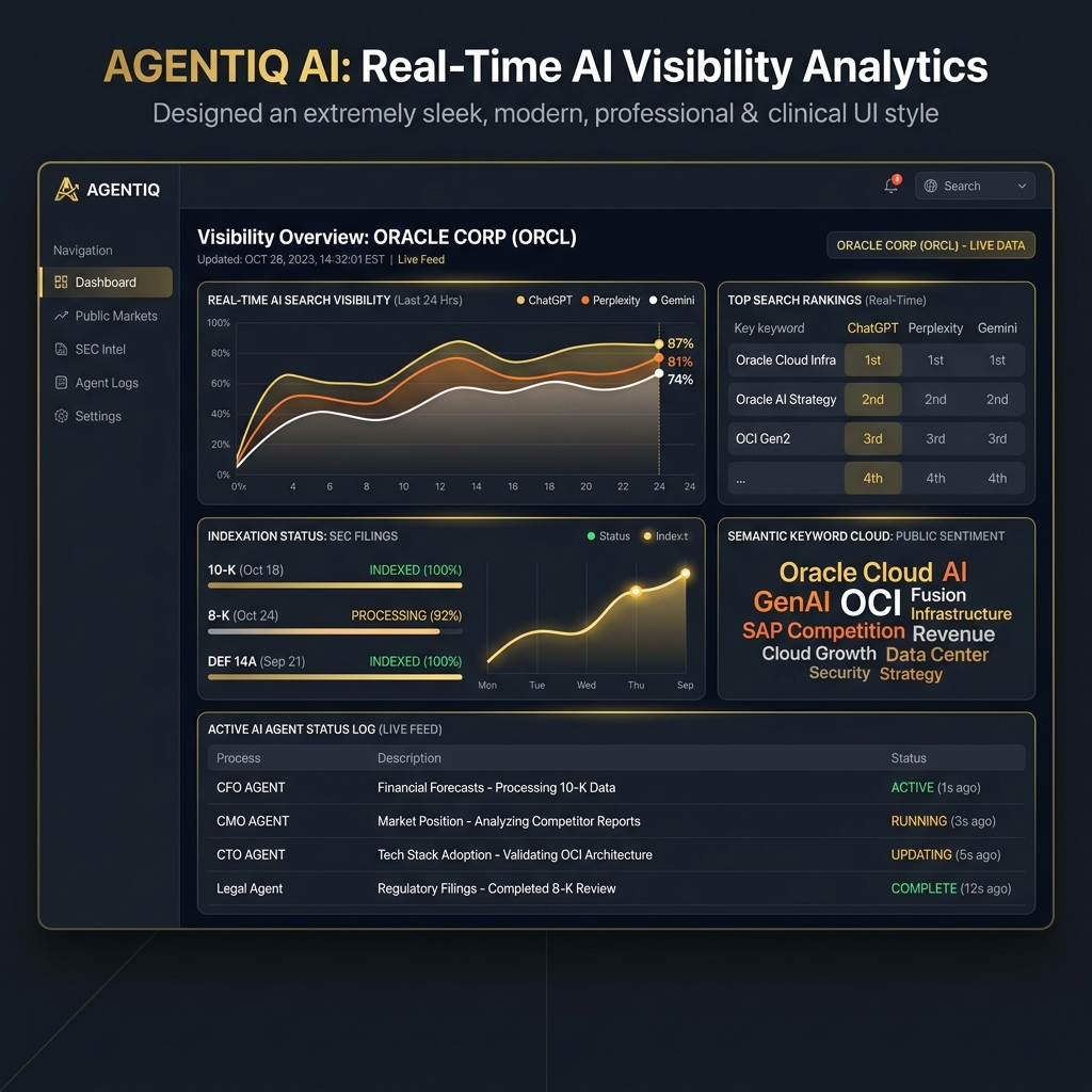 First Look AI Swarm Visibility Dashboard